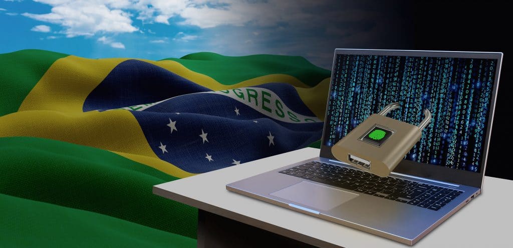 Ilustração de segurança digital no Brasil