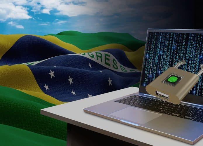 Ilustração de segurança digital no Brasil