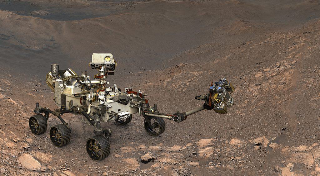 Rover Perseverance, da NASA, em Marte