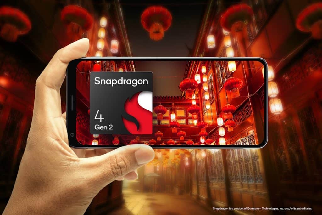 Celular equipado com chipset Snapdragon 4 Gen 2