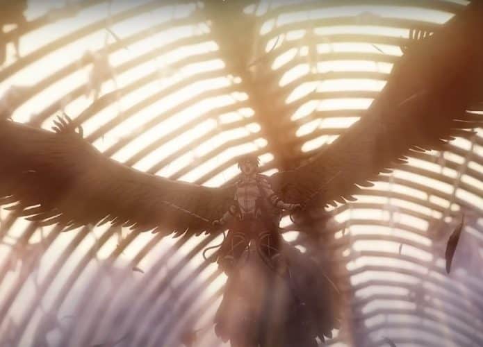 Cena do teaser o episódio final de Attack on Titan