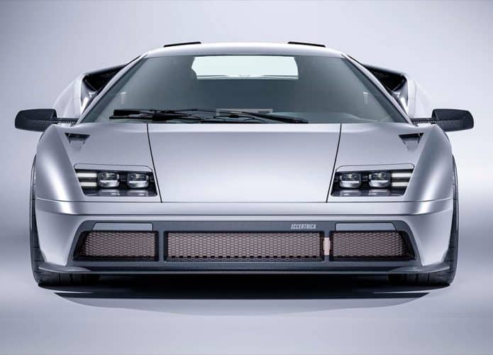 Parte da frente da versão repaginada da Lamborghini Diablo repaginada