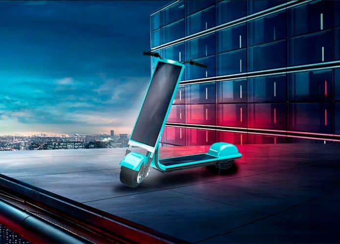 Pôster do patinete elétrico S80 Solar Scooter