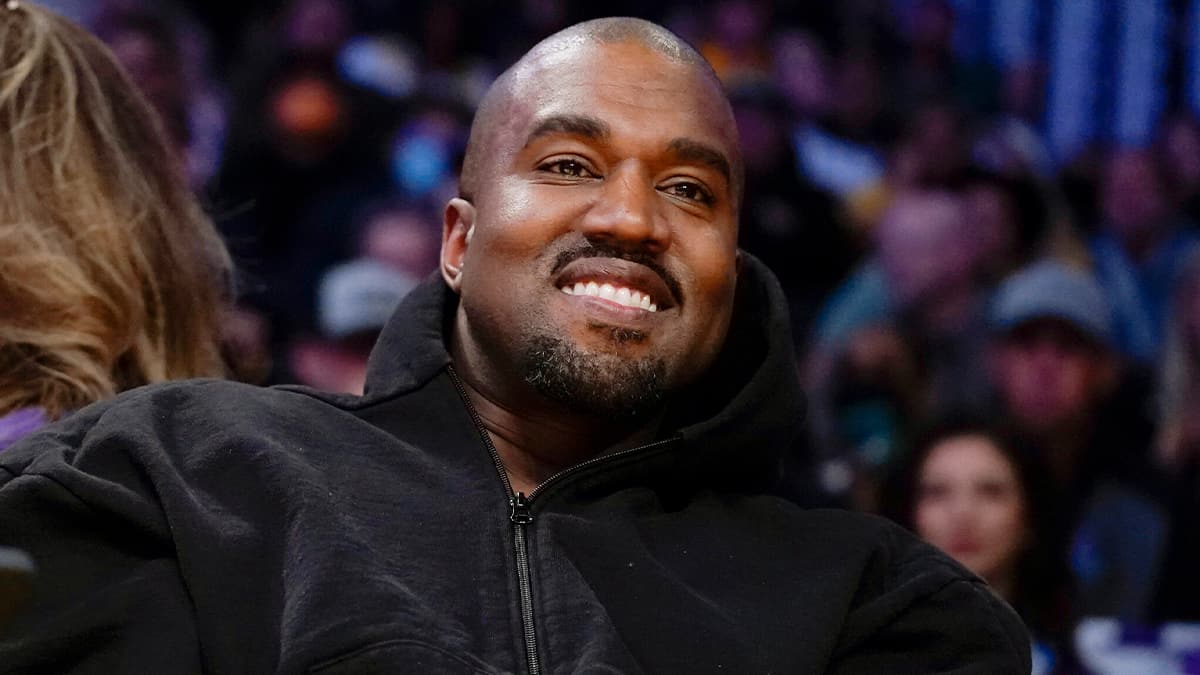 Músico Kanye West em evento