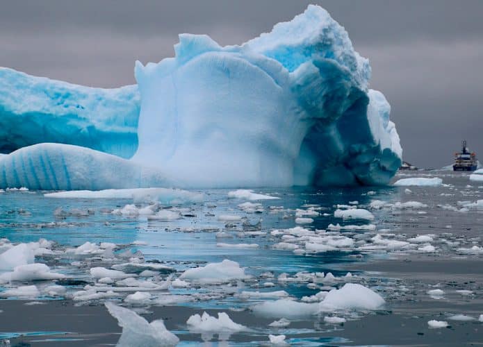 Geleira na Antártica