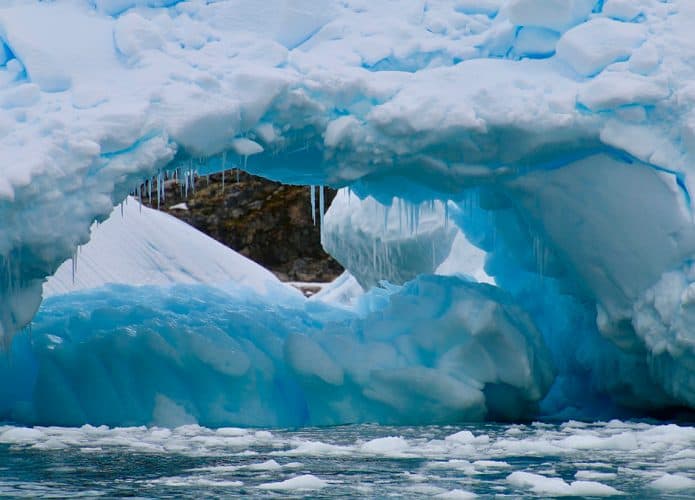 Geleira na Antártica
