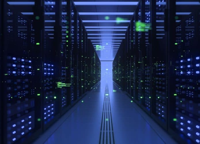 Imagem mostrando um data center