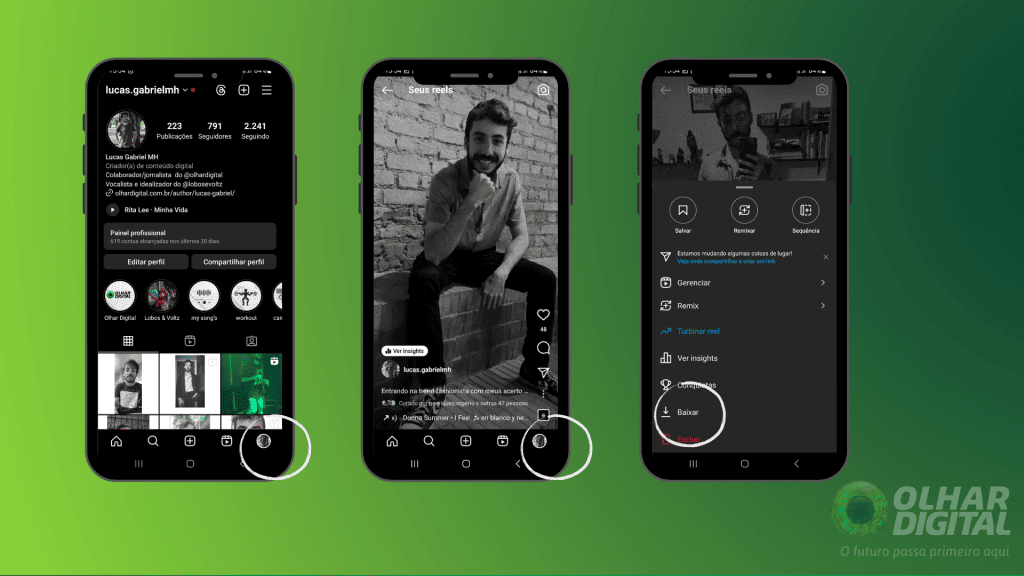 Como baixar vídeo do Reels, do Instagram? - Olhar Digital