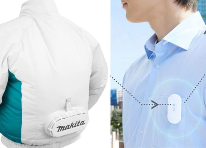 Jaqueta com ventilador ar-condicionado de bolso