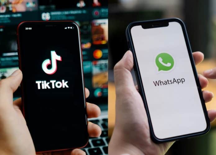 TikTok e WhatsApp