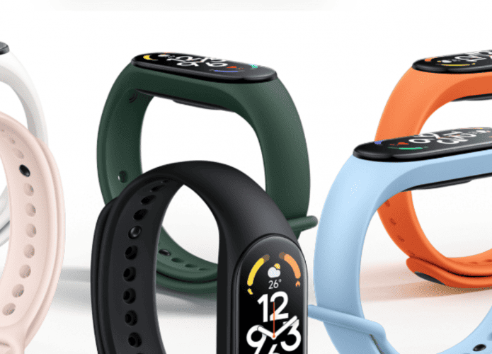 Imagem mostrando diversas cores de Mi Band