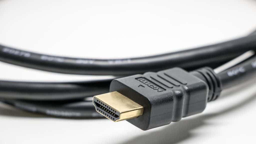 Imagem mostrnado a porta HDMI