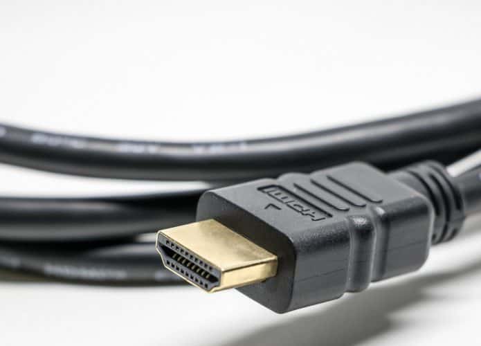 Imagem mostrnado a porta HDMI