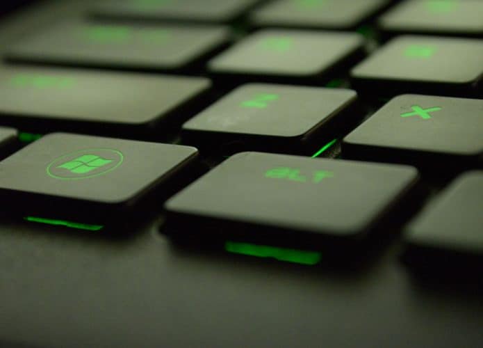 imagem mostrando teclado da Microsoft