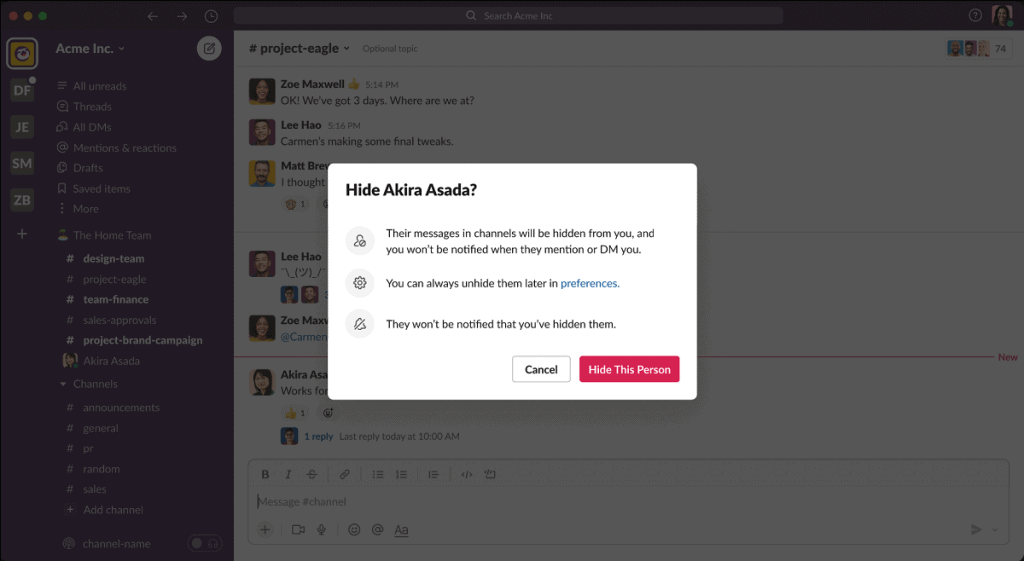 slack