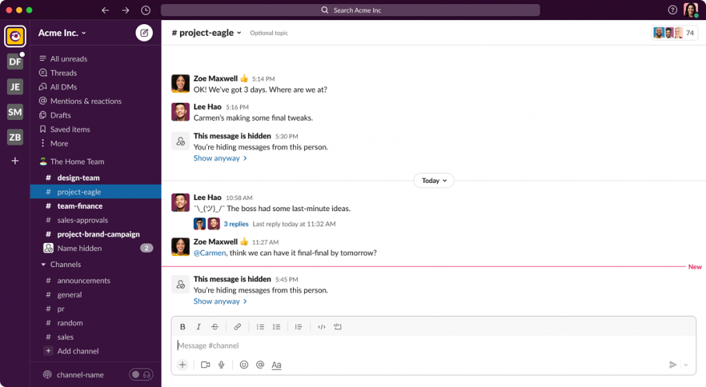 slack