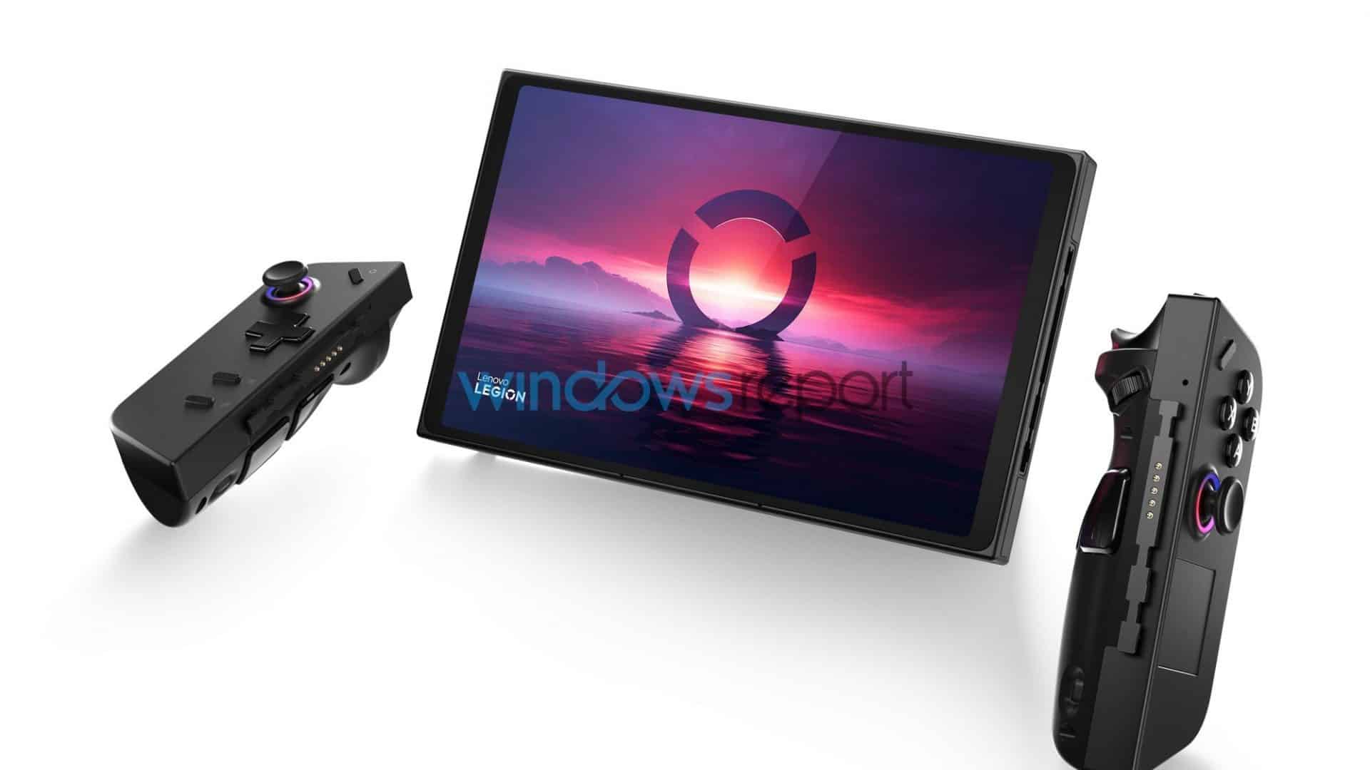 Suposto Lenovo Legion Go (Imagem: reprodução/WindowsReport)