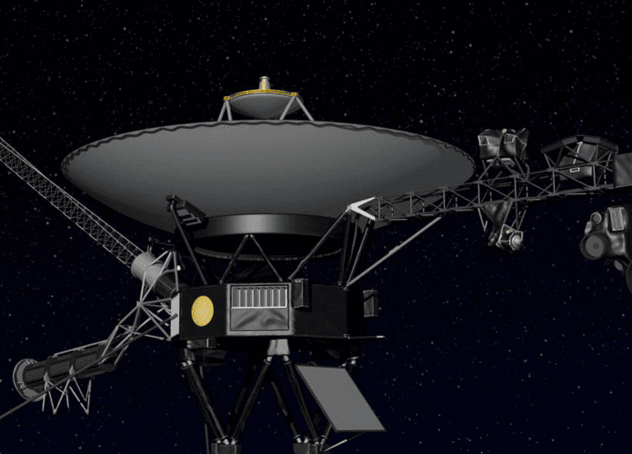 Imagem mostrando a sonda Voyager