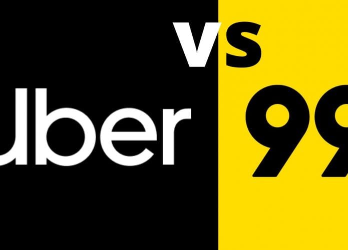 Imagem mostrando a uber vs 99