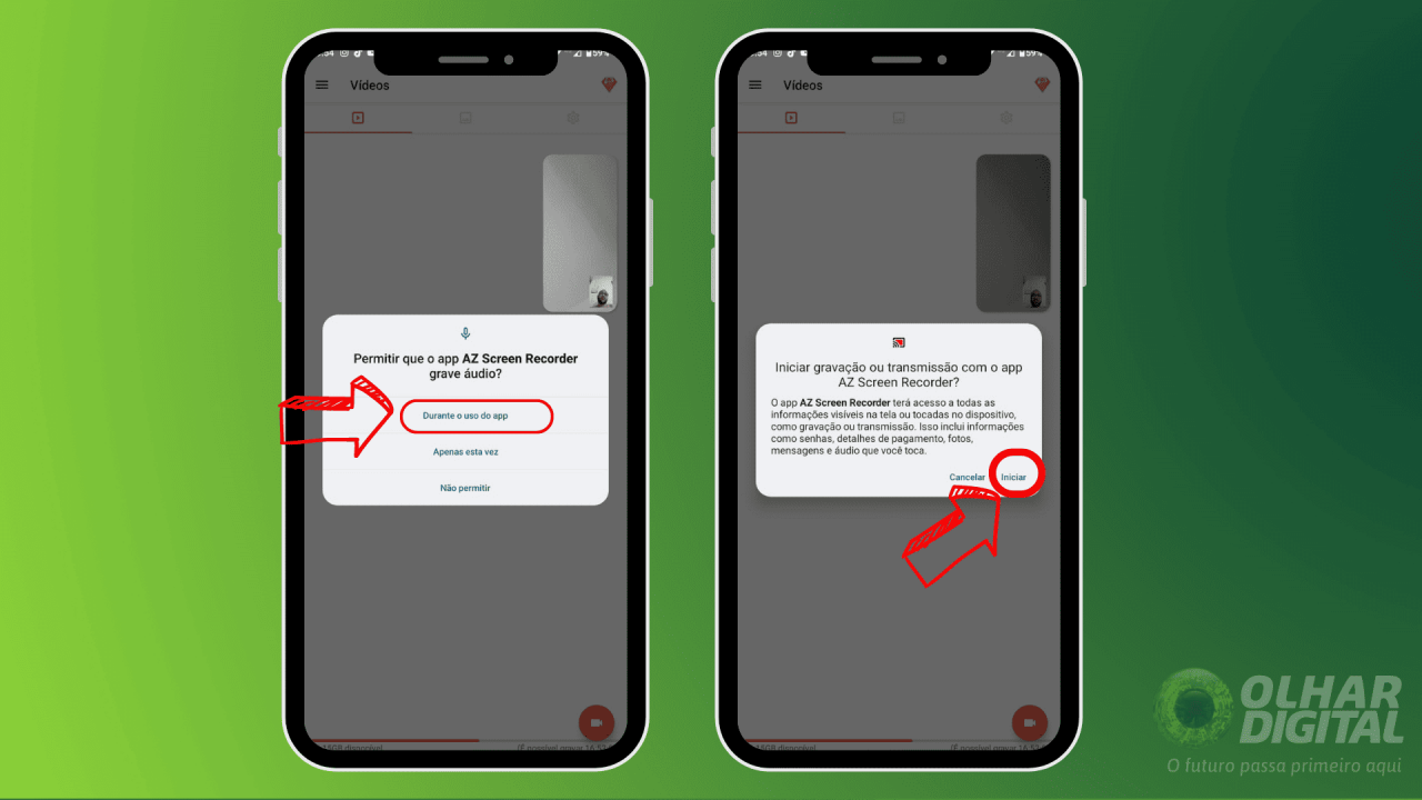 Como gravar tela durante uma chamada de vídeo no WhatsApp