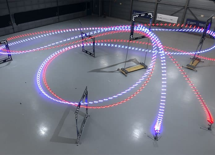 Rastro de drones em corrida contra inteligência artificial