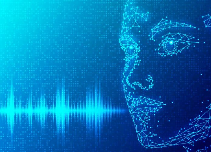 Ilustração de deepfake de voz