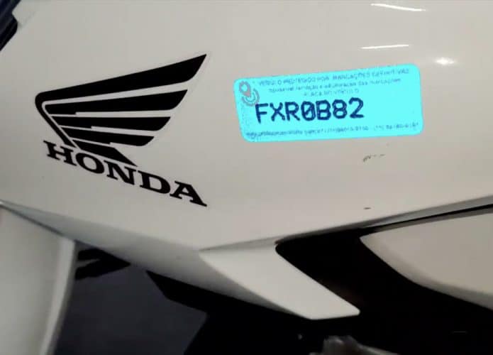 Moto que tomou vacina antifurto