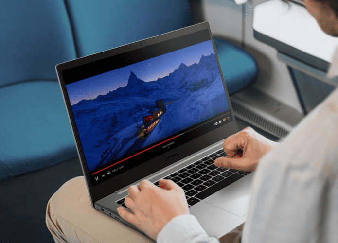 Imagem mostrando o Galaxy Book Go
