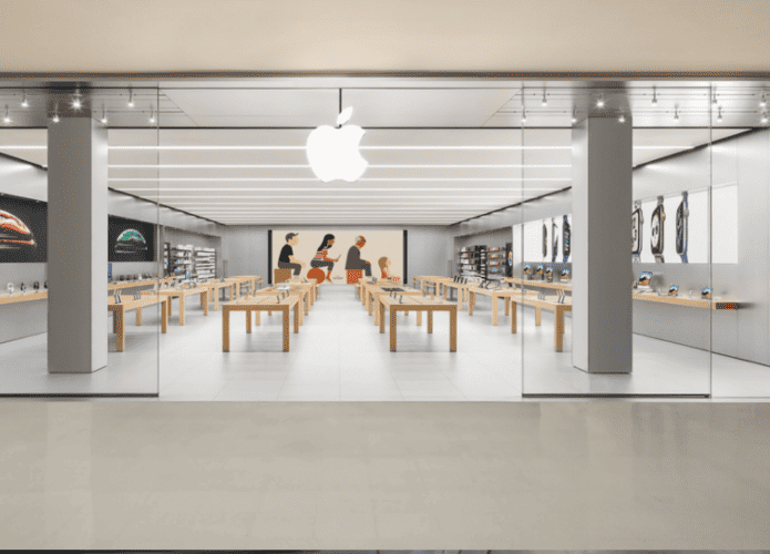 Imagem da loja própria da Apple em São Paulo