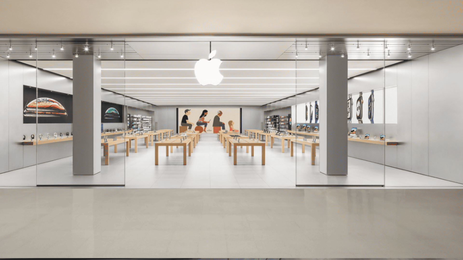 Imagem da loja própria da Apple em São Paulo