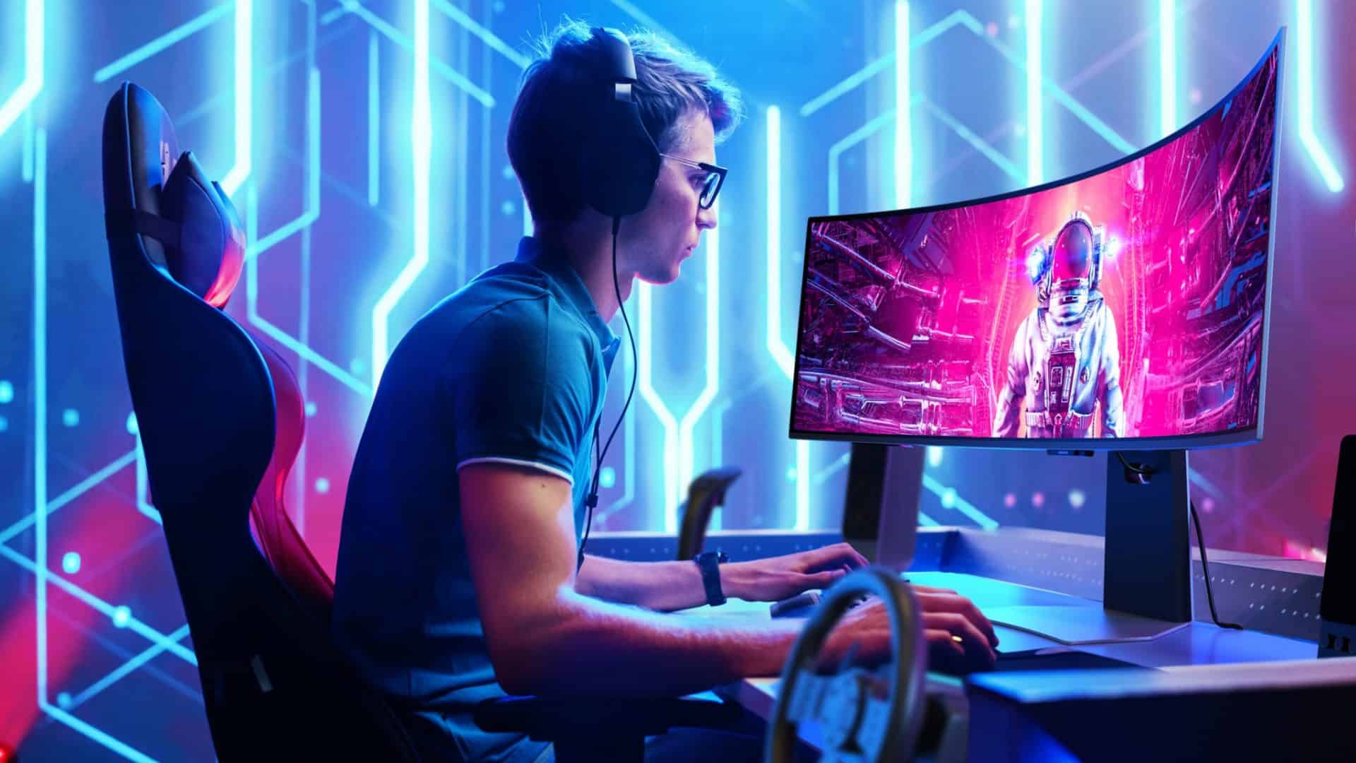 Monitor gamer Odyssey OLED G9 (Imagem: divulgação/Samsung)