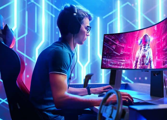 Monitor gamer Odyssey OLED G9 (Imagem: divulgação/Samsung)