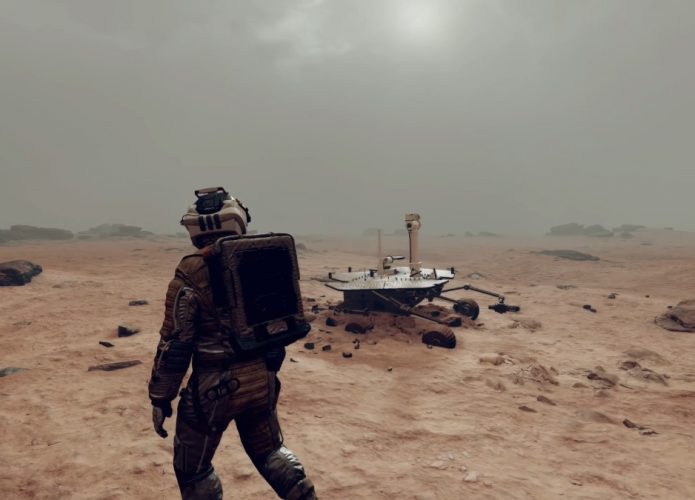 Captura de tela de gameplay do jogo Starfield