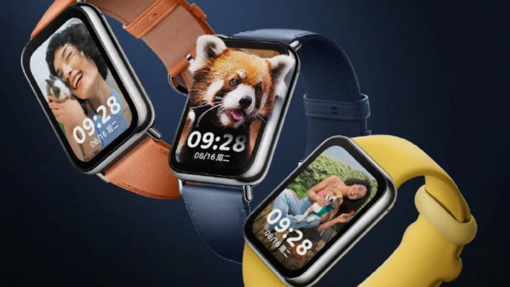 Montagem com novos relógios inteligentes da Xiaomi