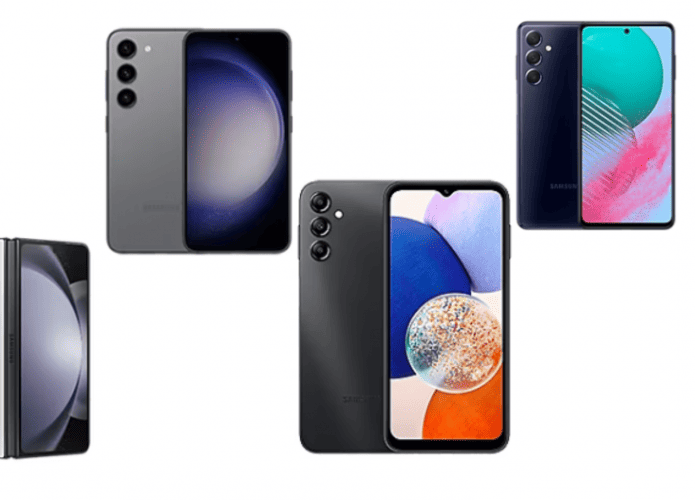 Imagem com as linhas da Samsung