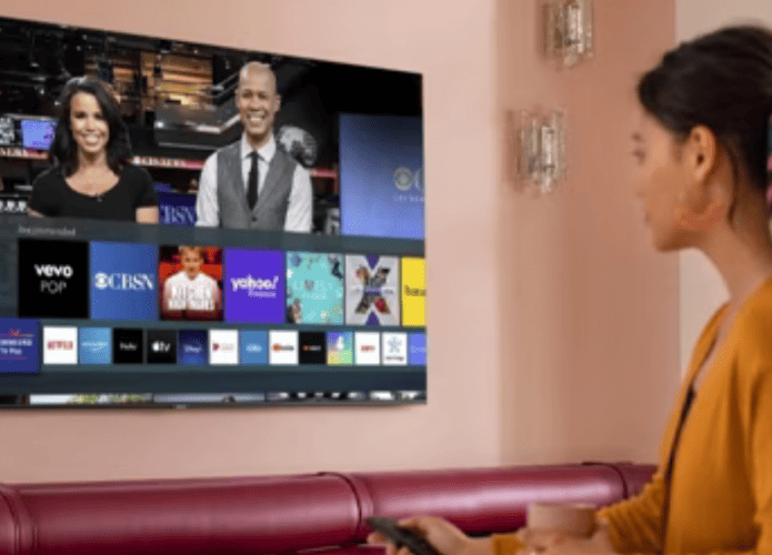 Imagem mostrando usuário atualizando a tv
