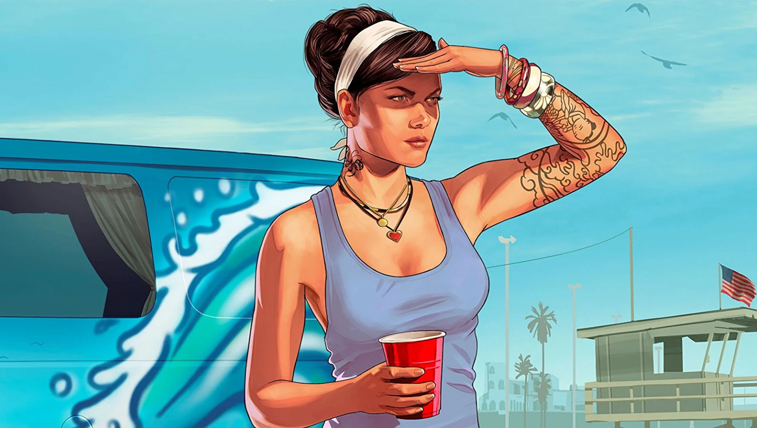Protagonista de GTA 6 Com a mão na cabeça