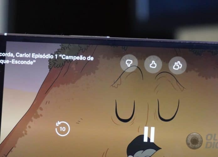 Netflix com joinhas na tela de reprodução (Imagem: André Fogaça/Olhar Digital)