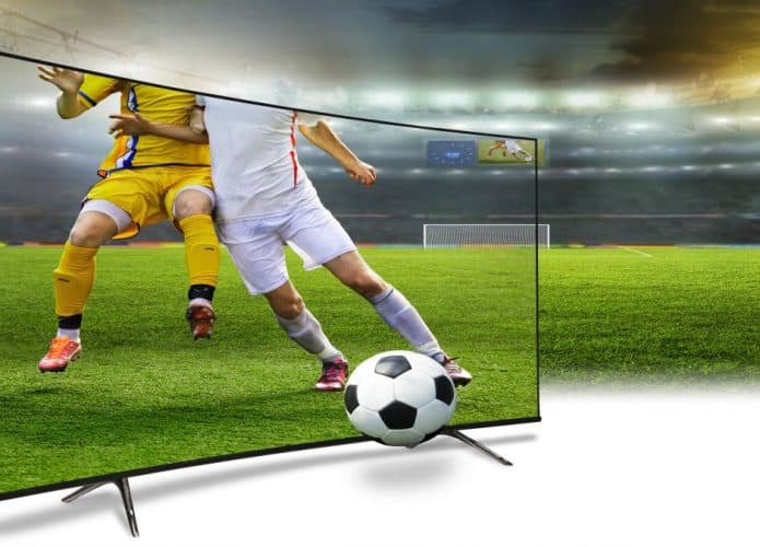 Tv com imagem que continua fora do aparelho