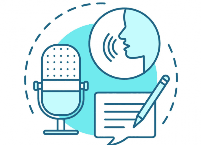 transcrição de áudio
