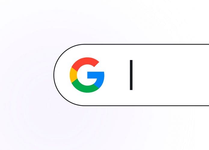Ilustração de barra da busca do Google