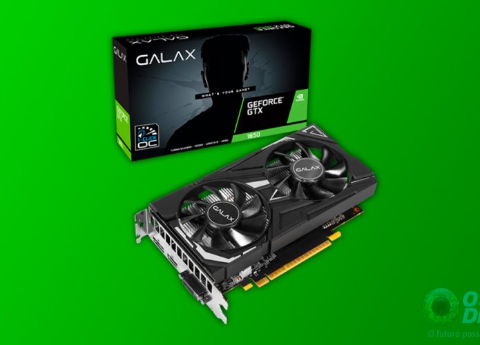 Montagem com placa de vídeo Galax GTX 1650 EX OC Nvidia 65SQL8DS93E1i