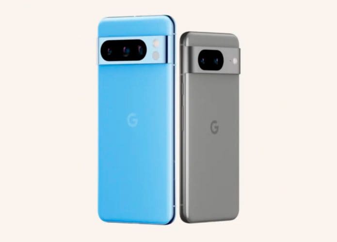 Montagem com Google Pixel 8 e 8 Pro