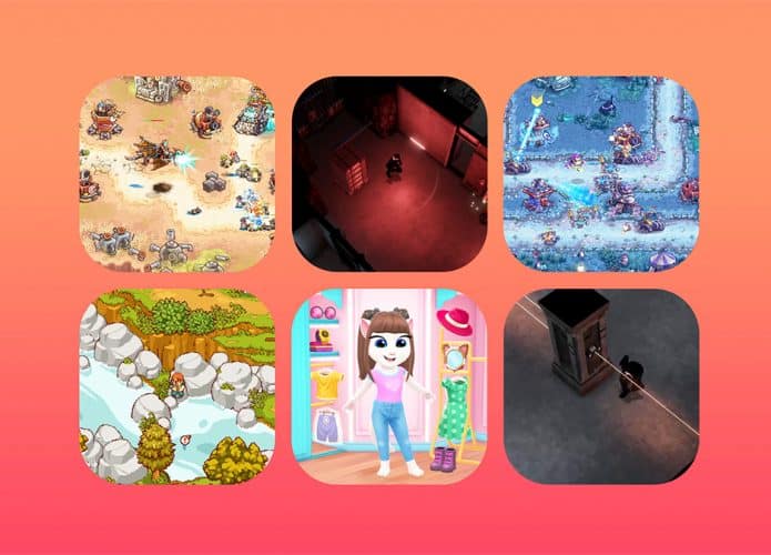 Montagem com ícones de lançamentos do Apple Arcade em setembro