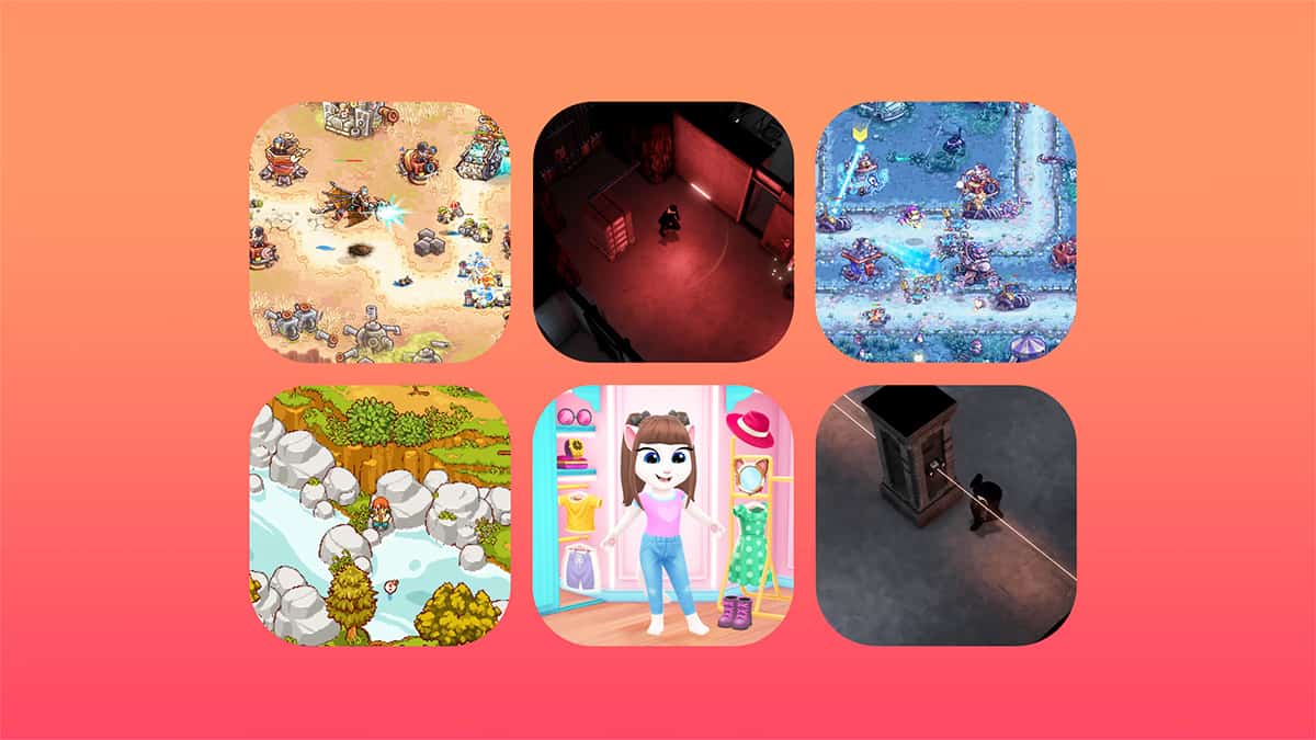 Montagem com ícones de lançamentos do Apple Arcade em setembro