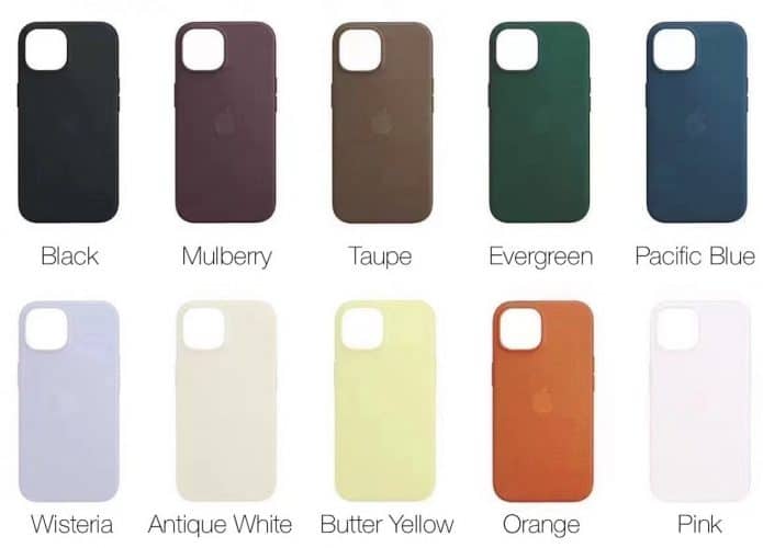 Supostas capas de FineWoven do iPhone 15 (Imagem: reprodução/Kosutami)