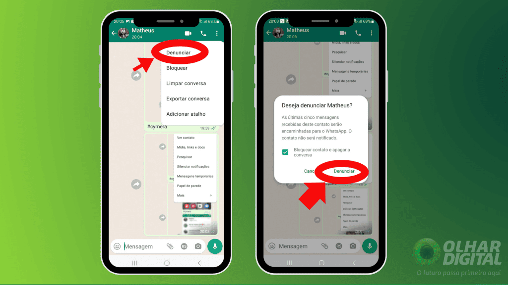 Como denunciar um canal do WhatsApp?
