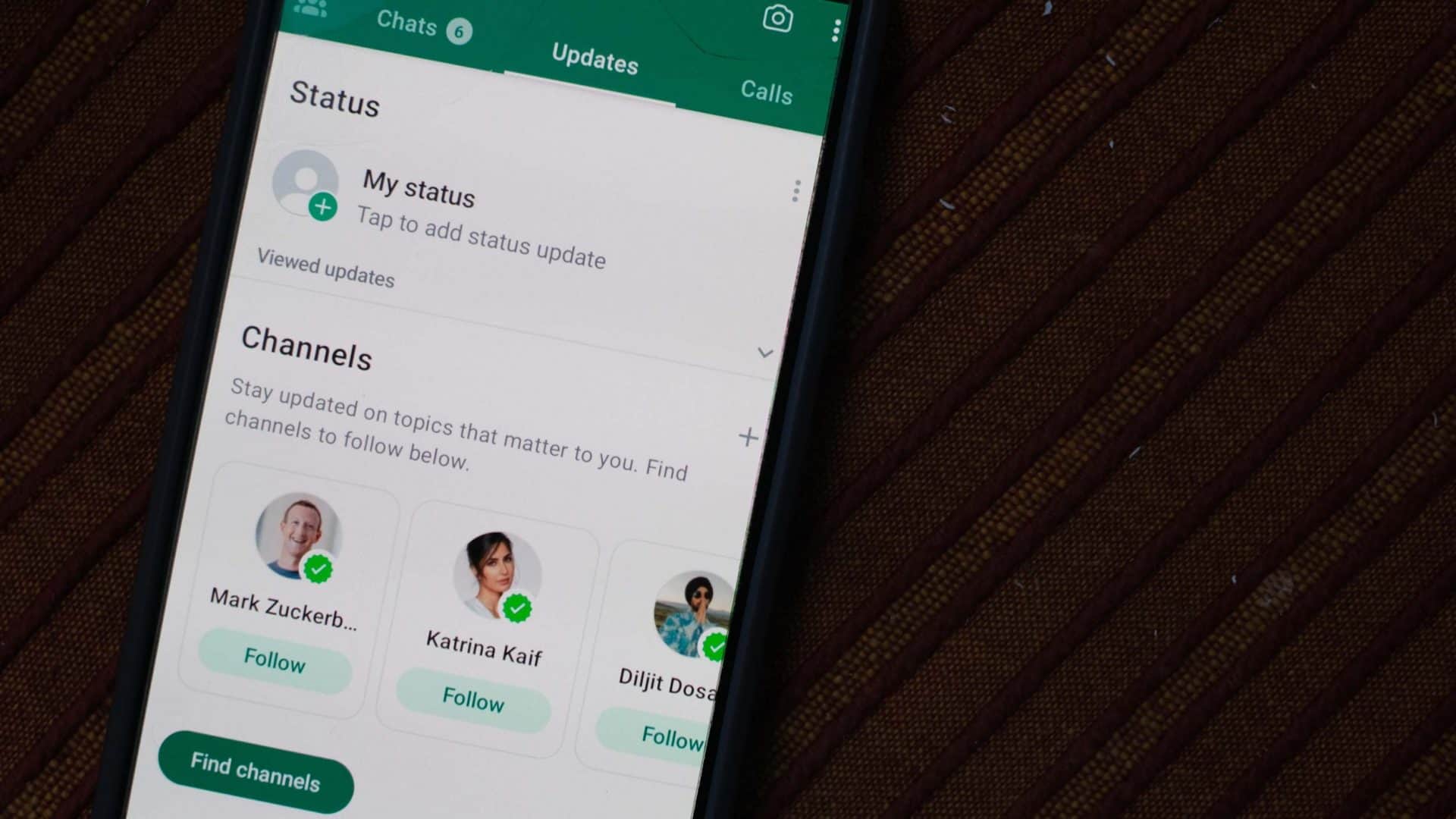 Canais do WhatsApp