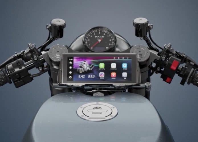 Dispositivo leva Android Auto e Apple CarPlay para qualquer moto