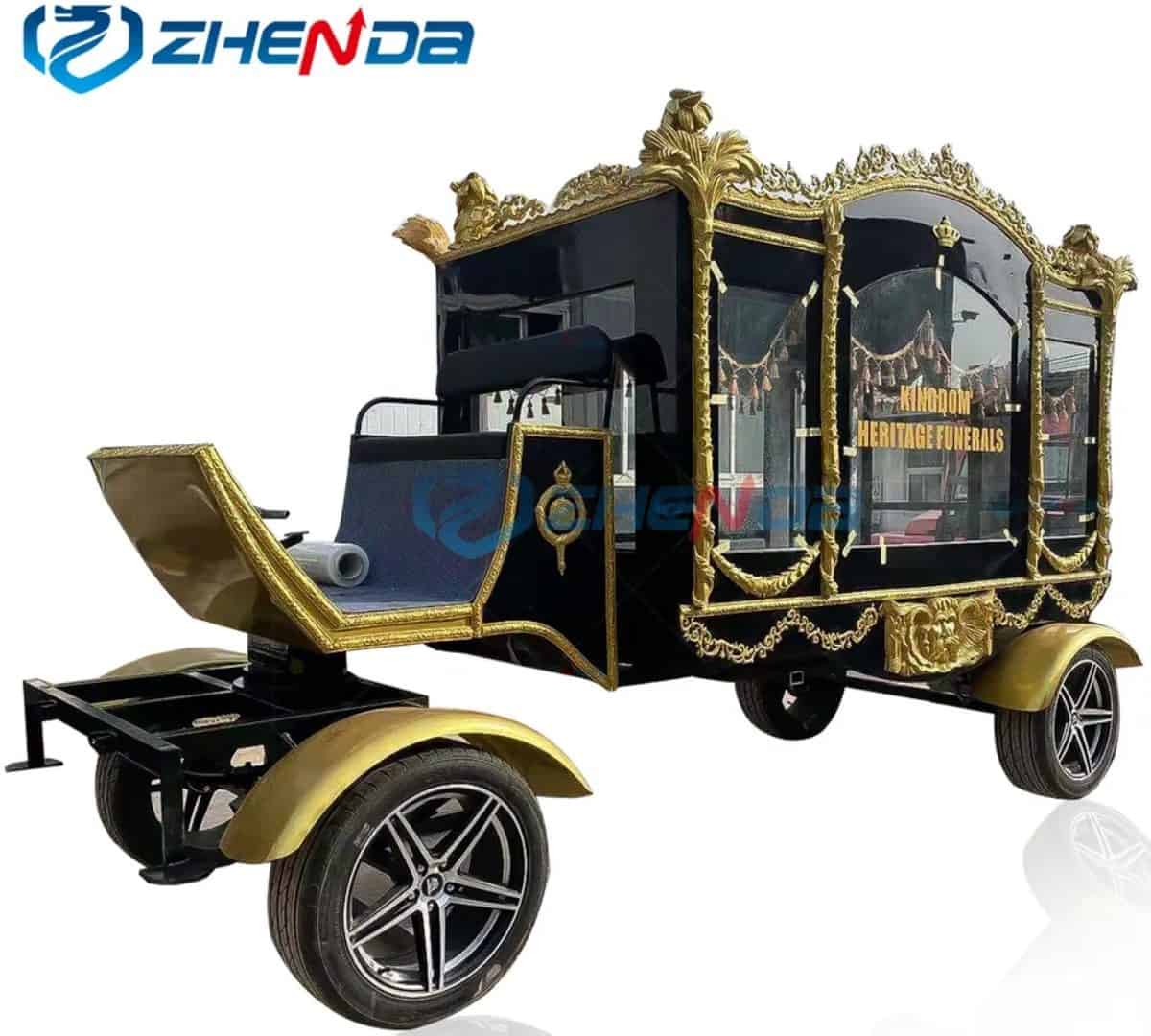 Rabecão elétrico que parece carruagem antiga está à venda no Alibaba
